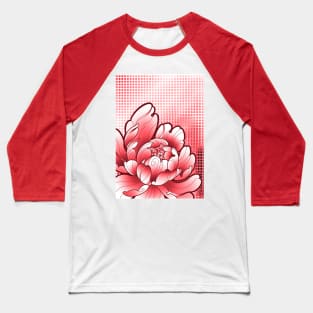 pop art style red peony Baseball T-Shirt